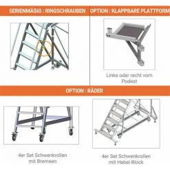 PLATTFORMLEITER EXPERTEN - MATISERE Zugangsplattform - 2 Stufen - Plattform Höhe De 0.50m - ER2SL-PD 9 PLATTFORMLEITER EXPERTEN - MATISERE Zugangsplattform - 2 Stufen - Plattform Höhe De 0.50m - ER2SL-PD -Gerüste And Arbeitsplattformen Verkäufe 55455354 3