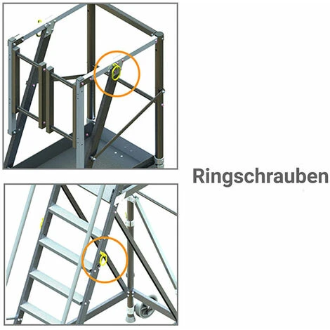 PLATTFORMLEITER EXPERTEN - MATISERE Zugangsplattform - 2 Stufen - Plattform Höhe De 0.50m - ER2SL-PD 6 PLATTFORMLEITER EXPERTEN - MATISERE Zugangsplattform - 2 Stufen - Plattform Höhe De 0.50m - ER2SL-PD - Image 4