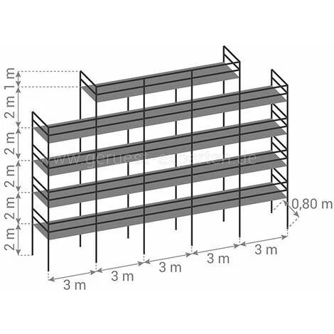 GERUEST EXPERTEN Gerüst 180m² - Struktur + Plattformen -Gelände Version - DUO180GC-SP 4 GERUEST EXPERTEN Gerüst 180m² - Struktur + Plattformen -Gelände Version - DUO180GC-SP - Image 2