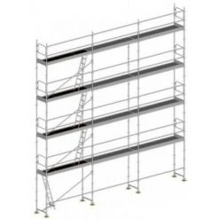 GERUEST EXPERTEN Gerüst 100m² : Struktur + Plattformen -Gelände Version - DUO100GCM-SP