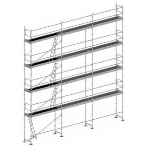 GERUEST EXPERTEN Gerüst 100m² : Struktur + Plattformen -Gelände Version - DUO100GCM-SP 3 GERUEST EXPERTEN Gerüst 100m² : Struktur + Plattformen -Gelände Version - DUO100GCM-SP