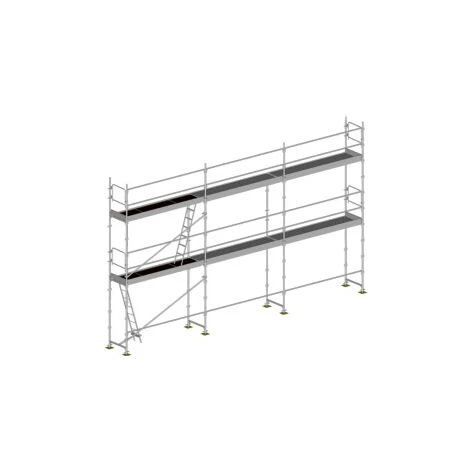 GERUEST EXPERTEN Gerüst 56m² - Struktur + Plattformen + Leiste - Strebe Version - DUO56-SPP 3 GERUEST EXPERTEN Gerüst 56m² - Struktur + Plattformen + Leiste - Strebe Version - DUO56-SPP