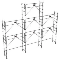 GERUEST EXPERTEN Gerüst 68m² - Struktur Allein - Gelände Version - DUO68GC-PI-S