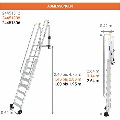 TUBESCA COMABI Grubenleiter - Tiefe Max. 4.75m - 2451312 3 TUBESCA COMABI Grubenleiter - Tiefe Max. 4.75m - 2451312 - Image 2