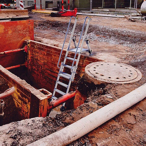 TUBESCA COMABI Grubenleiter - Tiefe Max. 4.75m - 2451312 4 TUBESCA COMABI Grubenleiter - Tiefe Max. 4.75m - 2451312 - Image 3