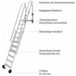 TUBESCA COMABI Grubenleiter - Tiefe Max. 4.75m - 2451312 10 TUBESCA COMABI Grubenleiter - Tiefe Max. 4.75m - 2451312 -Gerüste And Arbeitsplattformen Verkäufe 64025180 5