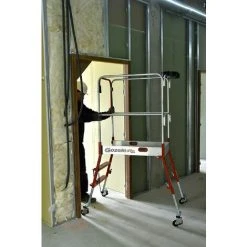 PLATTFORMLEITER EXPERTEN - MATISERE Mobile Teleskop Plattformleiter - Maximale Arbeitshöhe 2.70m - 40073 -Gerüste And Arbeitsplattformen Verkäufe 64025448 4