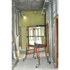 PLATTFORMLEITER EXPERTEN - MATISERE Mobile Teleskop Plattformleiter - Maximale Arbeitshöhe 2.70m - 40073 -Gerüste And Arbeitsplattformen Verkäufe 64025448 5