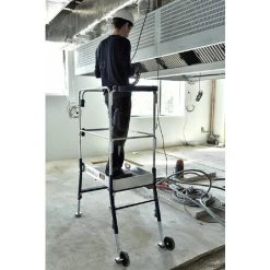 PLATTFORMLEITER EXPERTEN - MATISERE Teleskop Plattformleiter Grande Plateforme - Maximale Arbeitshöhe 2.70m - 40072 -Gerüste And Arbeitsplattformen Verkäufe 64090556 4