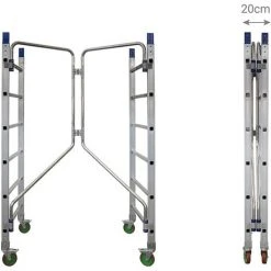 GERUEST EXPERTEN Rollgerüst Aus Alu - Klappsockel - AL205/P/ALT-LIV -Gerüste And Arbeitsplattformen Verkäufe 64090602 4
