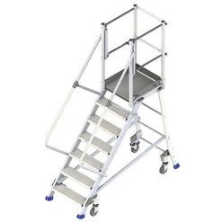 PLATTFORMLEITER EXPERTEN - MATISERE Plateforme De 2 Stufen - Maximale Arbeitshöhe. 2.40m - 4 Roues RESC - ES302PT-R