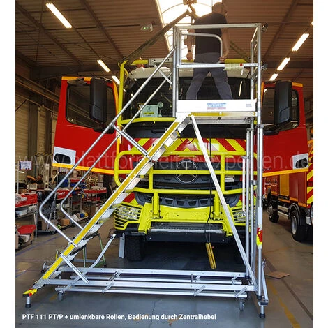 PLATTFORMLEITER EXPERTEN - MATISERE Mobile Plattform Mit Geländer Rechts Und Links - Maximale Arbeitshöhe 3.40m - PTF257-GD 4 PLATTFORMLEITER EXPERTEN - MATISERE Mobile Plattform Mit Geländer Rechts Und Links - Maximale Arbeitshöhe 3.40m - PTF257-GD - Image 2