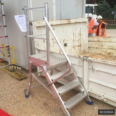 PLATTFORMLEITER EXPERTEN - MATISERE Zugangsplattform - 3 Stufen - Maximale Arbeitshöhe De 2.60m - ES303-D 4 PLATTFORMLEITER EXPERTEN - MATISERE Zugangsplattform - 3 Stufen - Maximale Arbeitshöhe De 2.60m - ES303-D - Image 2