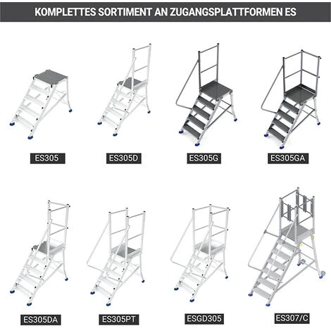PLATTFORMLEITER EXPERTEN - MATISERE Zugangsplattform - 3 Stufen - Maximale Arbeitshöhe De 2.60m - ES303-D 6 PLATTFORMLEITER EXPERTEN - MATISERE Zugangsplattform - 3 Stufen - Maximale Arbeitshöhe De 2.60m - ES303-D - Image 4