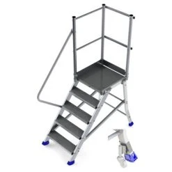 PLATTFORMLEITER EXPERTEN - MATISERE Plateforme De 3 Stufen - Maximale Arbeitshöhe. 2.60m - 4 Roues RESC - ES303GA-R