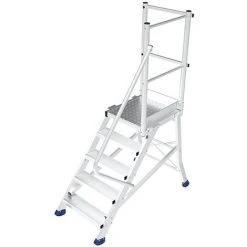 PLATTFORMLEITER EXPERTEN - MATISERE Zugangsplattform - 1 Stufen - Maximale Arbeitshöhe De 2.25m - ES301-DA