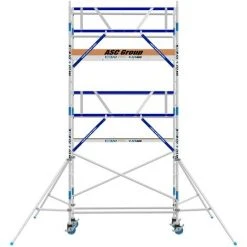 ASC GROUP ASC Rollgerüst AGS Pro 250x75cm Mit Carbon-Plattformen Und Einseitigem Geländer 6,3m Arbeitshöhe