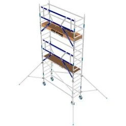 ASC GROUP ASC Rollgerüst AGS Pro 190x75cm Mit Holz-Plattformen Und Einseitigem Geländer 6,3m Arbeitshöhe -Gerüste And Arbeitsplattformen Verkäufe 65722230 3