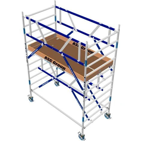 ASC GROUP ASC Rollgerüst AGS Pro 250x135cm Mit Carbon-Plattformen Und Doppelseitigem Geländer 4,3m Arbeitshöhe 5 ASC GROUP ASC Rollgerüst AGS Pro 250x135cm Mit Carbon-Plattformen Und Doppelseitigem Geländer 4,3m Arbeitshöhe - Image 3