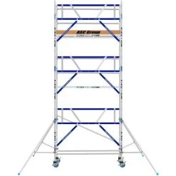 ASC GROUP ASC Rollgerüst AGS Pro 190x135cm Mit Carbon-Plattformen Und Einseitigem Geländer 7,3m Arbeitshöhe