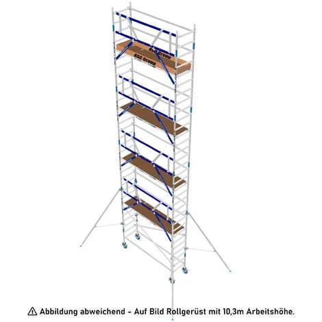 ASC GROUP ASC Rollgerüst AGS Pro 190x135cm Mit Carbon-Plattformen Und Einseitigem Geländer 13,3m Arbeitshöhe 5 ASC GROUP ASC Rollgerüst AGS Pro 190x135cm Mit Carbon-Plattformen Und Einseitigem Geländer 13,3m Arbeitshöhe - Image 3