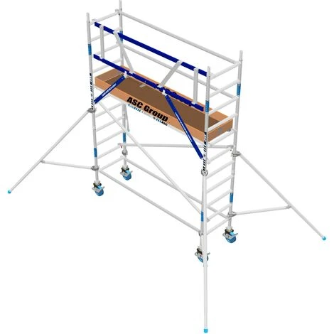 ASC GROUP ASC Rollgerüst AGS Pro 250x135cm Mit Carbon-Plattformen Und Einseitigem Geländer 4,3m Arbeitshöhe 5 ASC GROUP ASC Rollgerüst AGS Pro 250x135cm Mit Carbon-Plattformen Und Einseitigem Geländer 4,3m Arbeitshöhe - Image 3