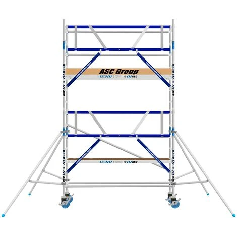 ASC GROUP ASC Rollgerüst AGS Pro 190x135cm Mit Carbon-Plattformen Und Einseitigem Geländer 5,3m Arbeitshöhe 3 ASC GROUP ASC Rollgerüst AGS Pro 190x135cm Mit Carbon-Plattformen Und Einseitigem Geländer 5,3m Arbeitshöhe