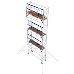 ASC GROUP ASC Rollgerüst AGS Pro 305x135cm Mit Holz-Plattformen Und Einseitigem Geländer 8,3m Arbeitshöhe -Gerüste And Arbeitsplattformen Verkäufe 65749477 3