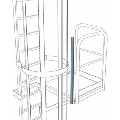 Zarges Verbindungsstütze 1.200mm Für Steigleitern Edelstahl