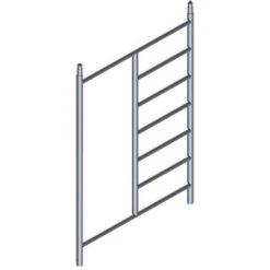 Zarges Aufsteckrahmen 1,35m Mit Durchstieg
