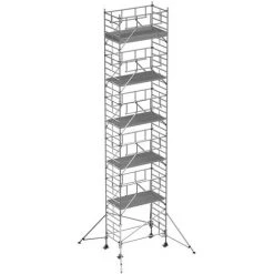 Zarges Fahrgerüst MultiTower S-PLUS 2T Mit Auslegern, Doppelte Plattformbreite 2,50m Plattformlänge 12,35m AH