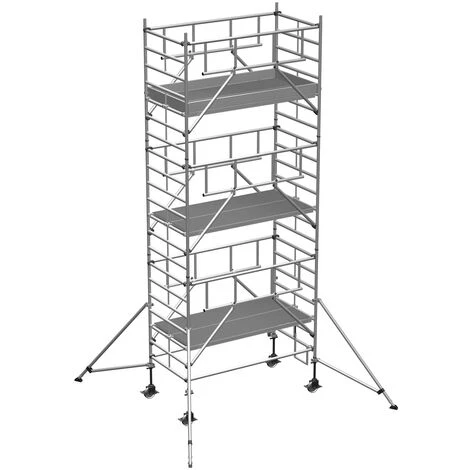 Zarges Fahrgerüst MultiTower S-PLUS 2T Mit Auslegern, Doppelte Plattformbreite 1,80m Plattformlänge 7,30m AH 3 Zarges Fahrgerüst MultiTower S-PLUS 2T Mit Auslegern, Doppelte Plattformbreite 1,80m Plattformlänge 7,30m AH