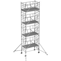 Zarges Fahrgerüst MultiTower S-PLUS 2T Mit Auslegern, Doppelte Plattformbreite 1,80m Plattformlänge 9,25m AH
