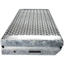 Euroline Lochblechstufe Stahl 600mm Stufenbreite, 250mm Stufentiefe