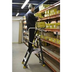 CENTAURE Mobile Stehleiter Picking - Maximale Arbeitshöhe 2.25m - 414901 11 CENTAURE Mobile Stehleiter Picking - Maximale Arbeitshöhe 2.25m - 414901 -Gerüste And Arbeitsplattformen Verkäufe 9752814 5