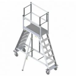 PLATTFORMLEITER EXPERTEN - MATISERE Plattformleiter - 3 Stufen - Maximale Arbeitshöhe. 2.75m - PDA75/1000